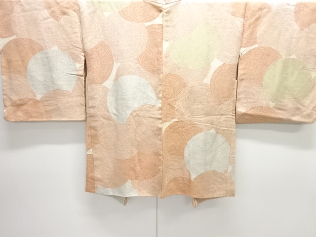 JAPANESE ANTIQUE HAORI / TAISHO ROMAN STYLE / SILK / URUSHI / SPIRAL / SINGLE CREST